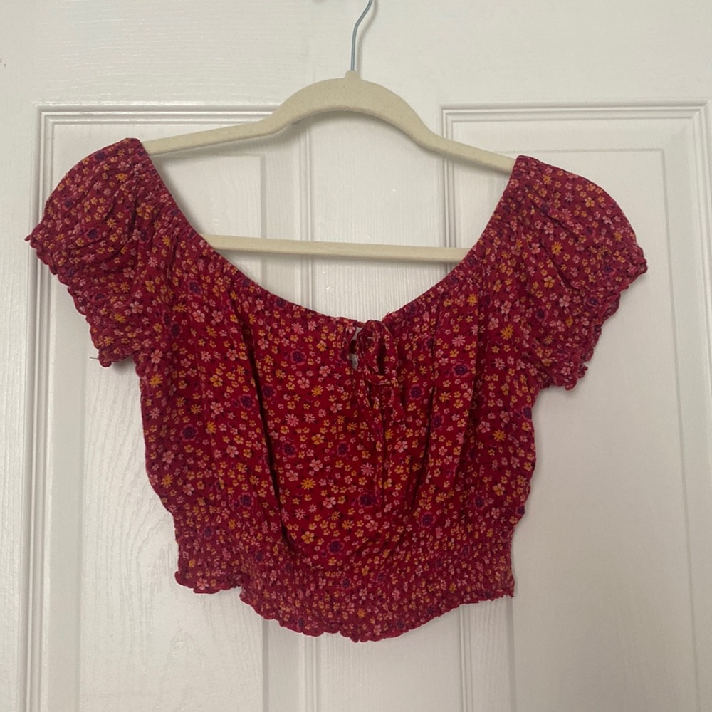 2 piece crop top and shorts
